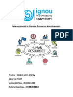 Management in Human Resorce Development