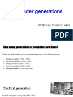Computer Generations: Written By: Friedrich Ábel