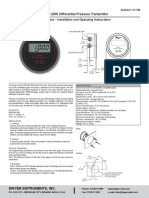 Series DM-2000 Differential Pressure Transmitter: Specifications - Installation and Operating Instructions