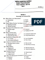 2022 Physical Education MCQs Sample Paper 02