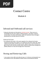 Contact Centre Module 6 Slides