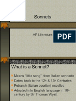 Sonnets: AP Literature