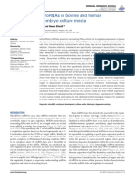 2014 Expression of microRNAs in Bovine and Human Pre-Implantation Embryo Culture Media