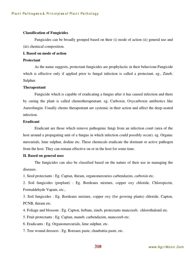 Fungicide Classification Overview | PDF | Plant Pathology | Fungicide