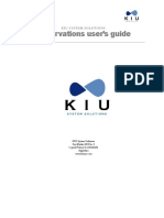 Reservations User's Guide: Kiu System Solutions