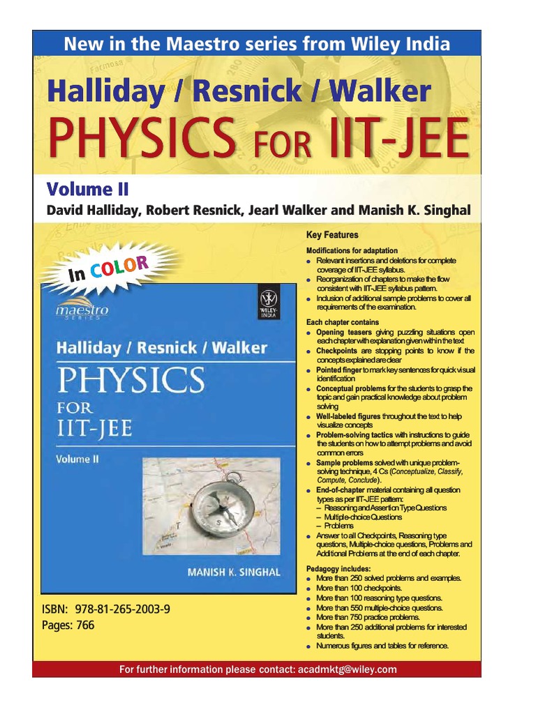 Ilide Info Resnick Halliday S Physics For Iit Jee Vol 2 PR Download