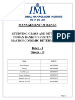 Management of Banks: Studying Gross and Net Npa in Indian Banking System Using Macroeconomic Determinants