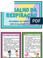 Baralho da respiração atividades relaxantes