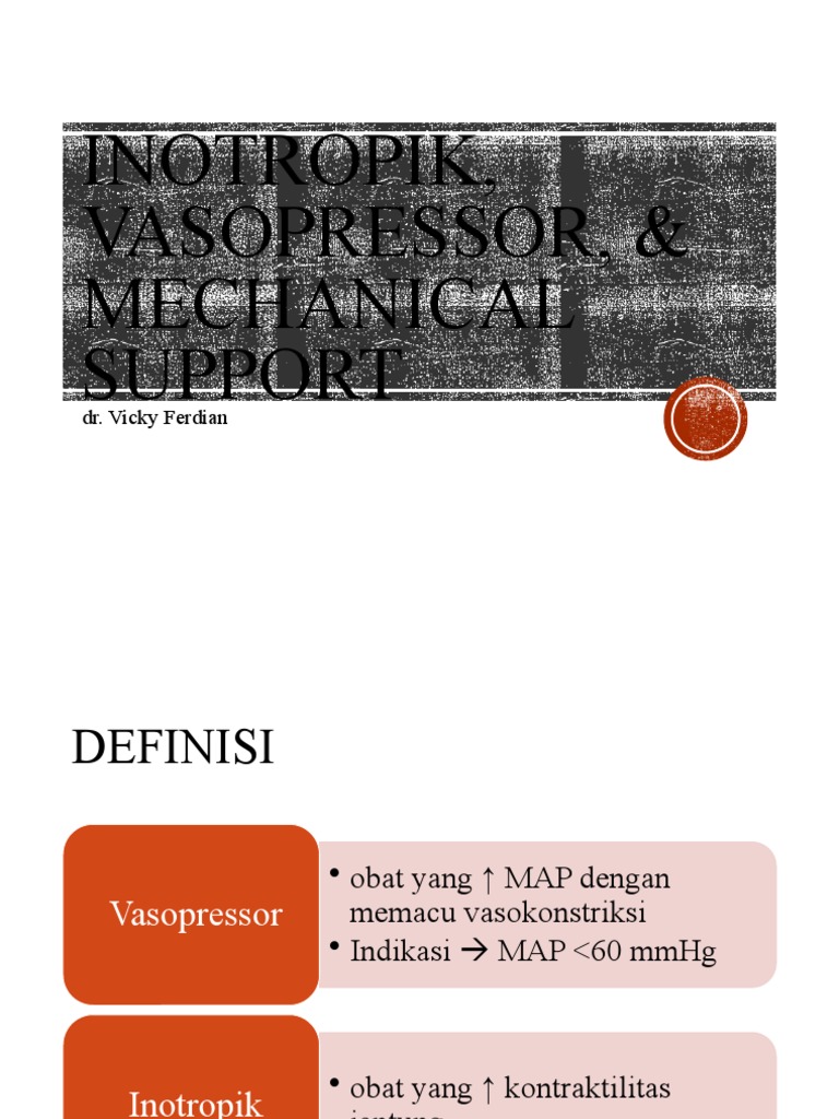 CVCU Meeting Inotropik, Dan Vasopressor | PDF