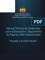 Manual Técnico de Evaluación y Seguimiento de Páginas Web Institucionales