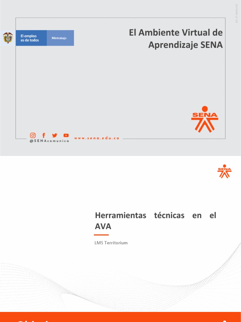 El Ambiente Virtual de Aprendizaje SENA | PDF | Tecnologías de la ...