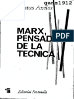 AXELOS, KOSTAS - Marx, Pensador de La Técnica (1) (OCR) [Por Ganz1912]