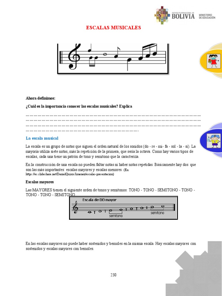 Escalas Musicales: Mayores y Menores | PDF | Escala (música) | Escala menor