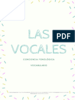 Las Vocales Conciencia Fonologica y Vocabulario