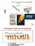 Ferramentas de corte: tipos de materiais e aplicações