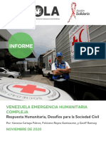 Emergencia humanitaria Venezuela: Respuesta, desafíos ONG