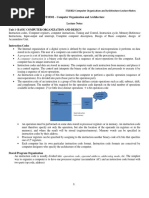 IT18302 - Computer Organization and Architecture Lecture Notes Unit 1-Basic Computer Organization and Design