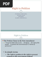 Right To Petition: Patrick Gryczka Rajiq Inam Jeffrey Karol Drozdzal