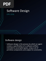 Software Design: CPE 223L