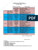 Jadwal Pelajaran Kelas 2