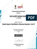 Cuidado Integral en Salud Mental A Las Personas en Situaciones Especiales - Constancia de Participación - Cohorte 2