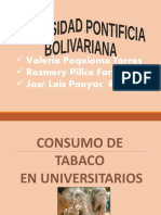 Consuno de Tabaco en La Upb