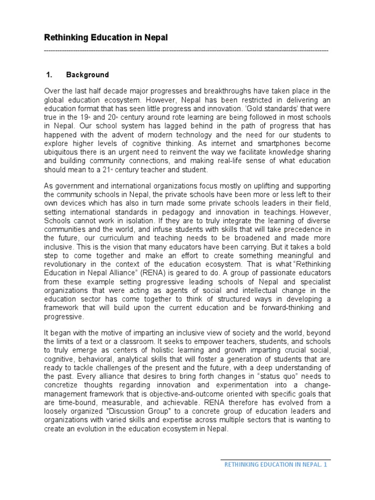 Local Curriculum Development in Nepal | PDF | Curriculum | Inclusion ...