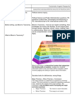 What Is Bloom 'S Taxonomy?: Qualitative and Quantitative Analysis of Political Data