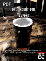 To Account For Taverns