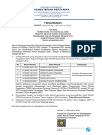 Pengumuman Pembatalan Status Kelulusan Peserta SKD CPNS Kementan