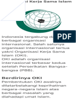 Organisasi Kerja Sama Islam (OKI)