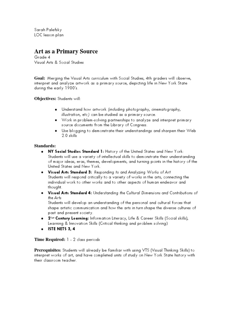 Illustration, Etc.) Can Be Studied As A Primary Source | PDF ...