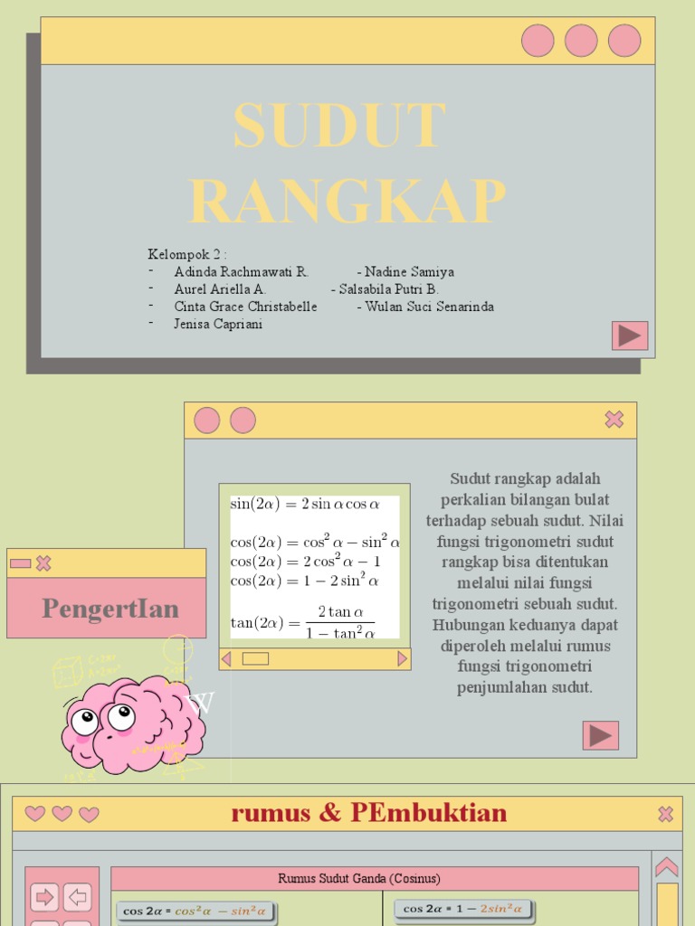 Rumus Trigonometri Sudut Rangkap | PDF