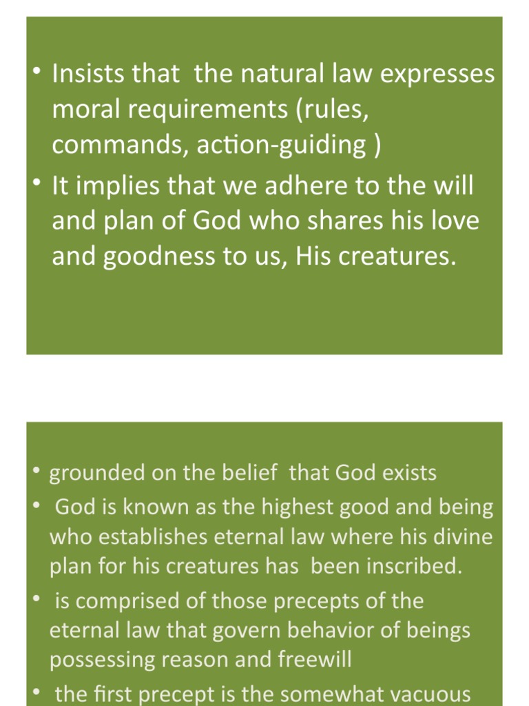 Aquinas' Natural Law Explained | PDF | Natural Law | Thomas Aquinas