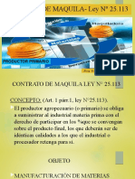 Contrato de Maquila Ley #25