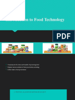 Introduction To Food Technology