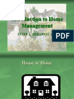 Introduction To Home Management-09-22-2021
