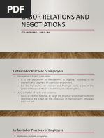 Labor Relations and Negotiations: Atty. Aimee Grace A. Garcia, Cpa