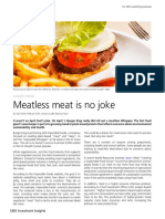Meatless Meat Is No Joke: Long Term Themes