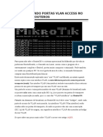 Configurando Portas Vlan Access No Mikrotik Routeros