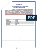 I Ndi Vi Dualcl I Enti Nformati Onsummarysheet: Gudimaruthi Confi Denti Ali Nformati On