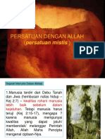 Persatuan Dengan Allah (Mistis) Pertemuan 5