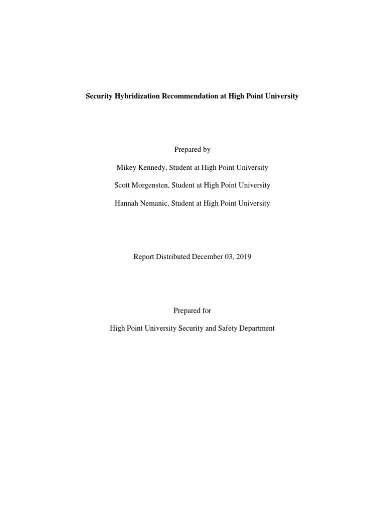 Security Recommendation Report | PDF | Police | Security Guard