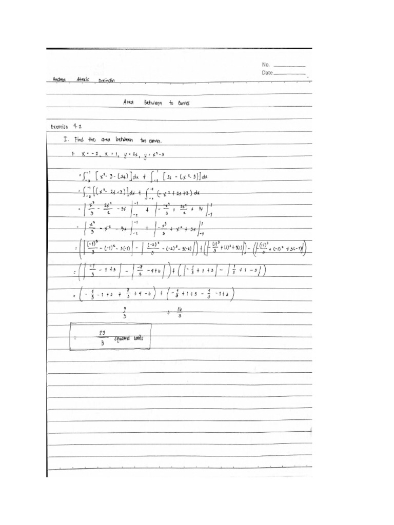 Exercise 4.2 Calculus 2 | PDF