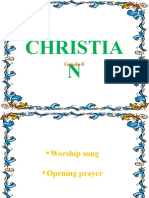 CHRISTIAN-Grade 8 - Term 1