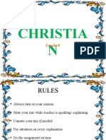 CHRISTIAN-Grade 8 - Term 1