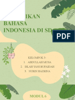 Pendidikan Bahasa Indonesia Di SD Modul 6