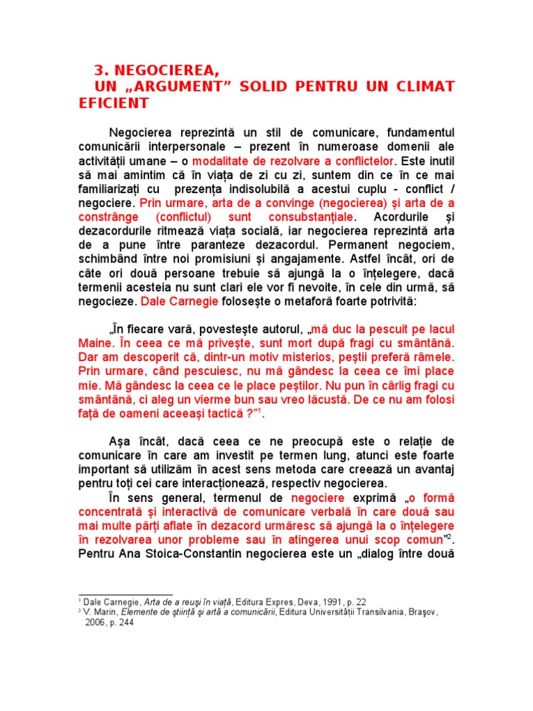 Curs 3 Negocierea | PDF
