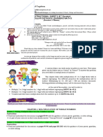 St. Mary's Academy of Tagoloan: Instructional Sheet 2 (2 Quarter) Modular Distance Learners Math 3