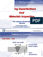 3.0 Welding Imperfections and Material Inspection